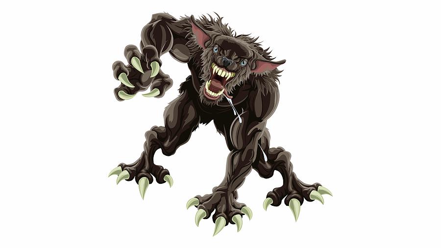 Animal Digital Art - Werewolf by Maye Loeser