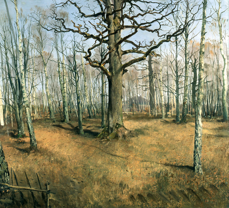 Wermsdorf Forest  Painting by Ferdinand von Rayski