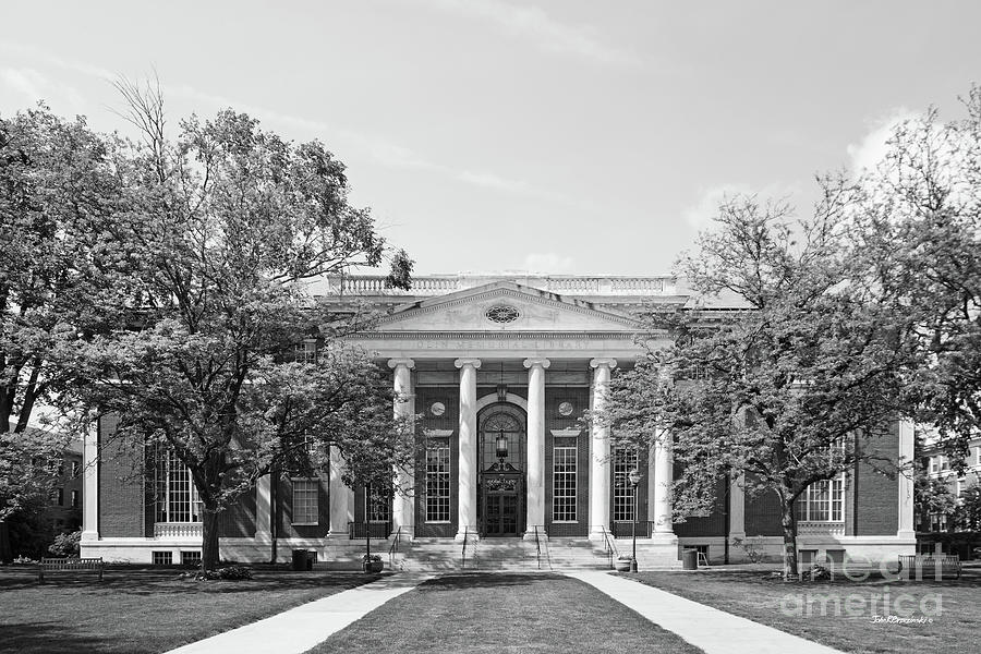 Architecture Photograph - Wesleyan University Olin Library by University Icons