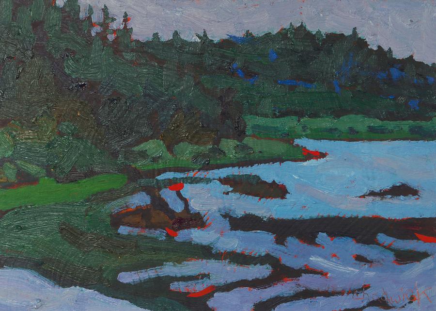 West Bank Portage Painting by Phil Chadwick
