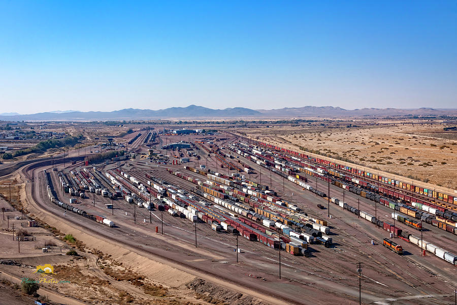 West Barstow Rail Yard From B Hill 2 Photograph by Jim Thompson