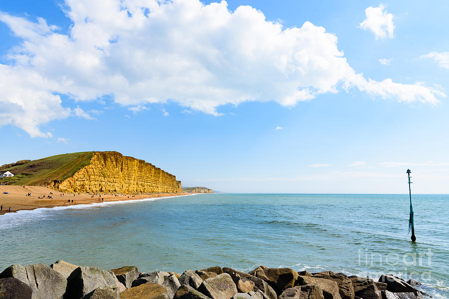 West Bay Cliffs Photograph by Colin Rayner