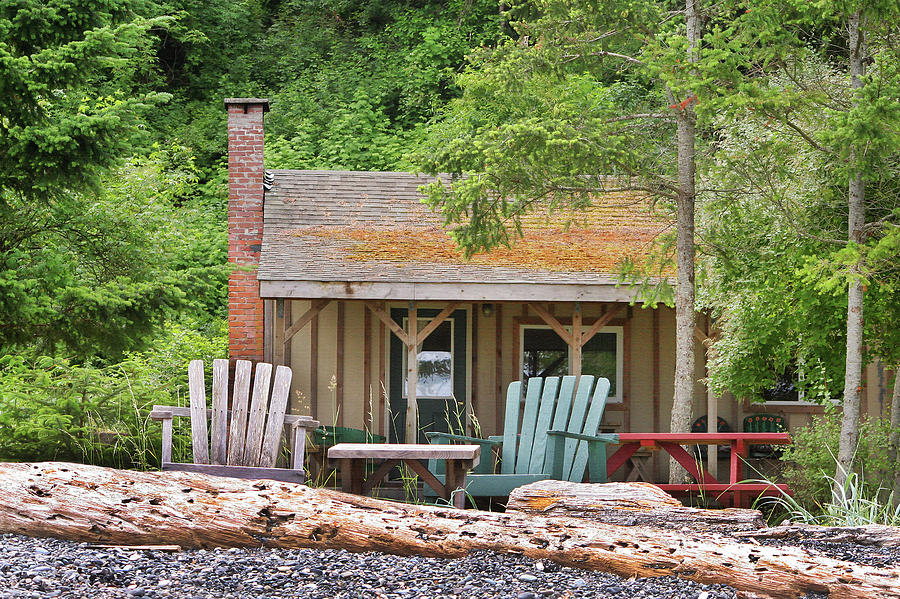 West Beach Cabin Photograph by Art Block Collections