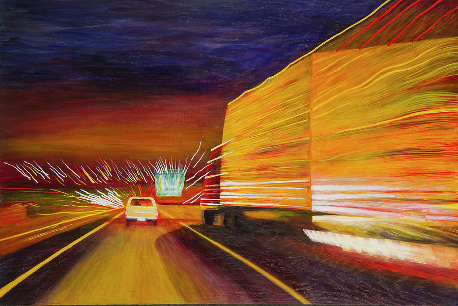 West Bound Route 66 Painting by Garry McMichael