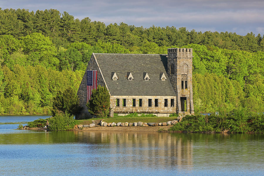 West Boylston Old Stone Church Photograph by Juergen Roth