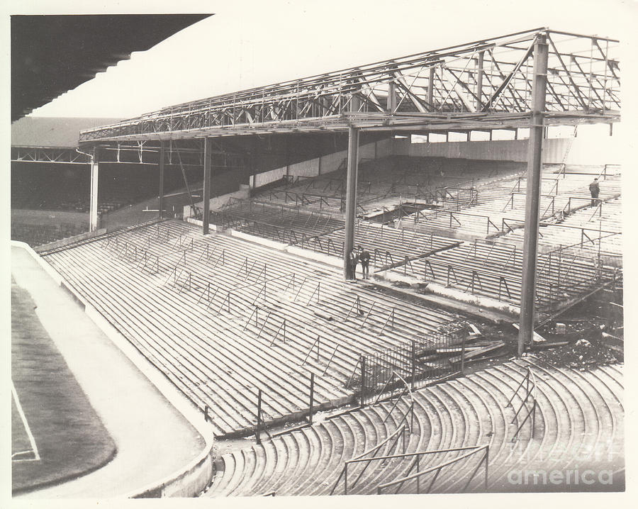 West Bromwich Albion - The Hawthorns - Brummie Road End 1 - BW - 1960s Photograph by Legendary Football Grounds