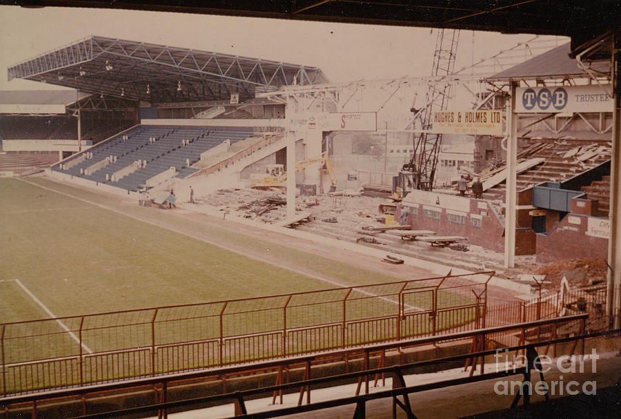 West Bromwich Albion - The Hawthorns - Halfords Lane West Stand 2 - Construction - 1980 Photograph by Legendary Football Grounds