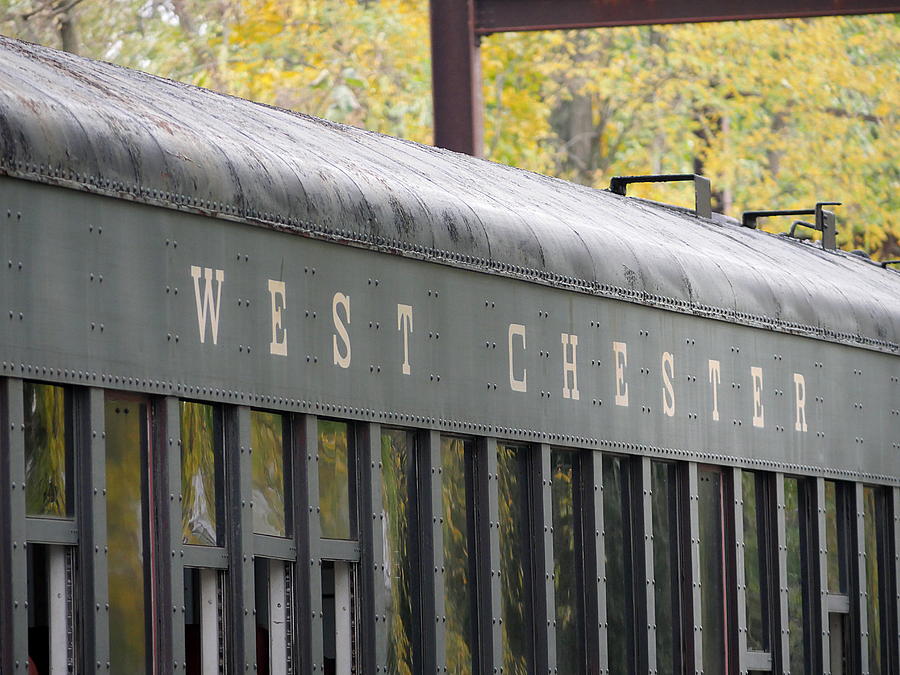 West Chester Railroad - Passenger Car Photograph by Richard Reeve