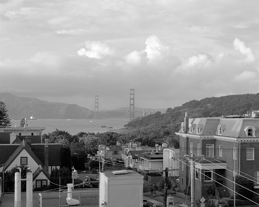 West Clay Park and Golden Gate Bridge, San Francisco, California Photograph by Kathy Anselmo