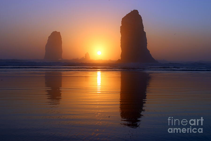 West Coast Sunset Photograph by Hanni Stoklosa