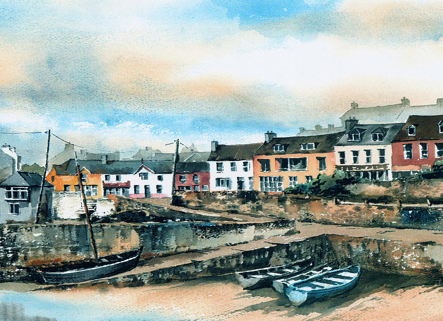 West Cork Baltimore Harbour Painting by Val Byrne