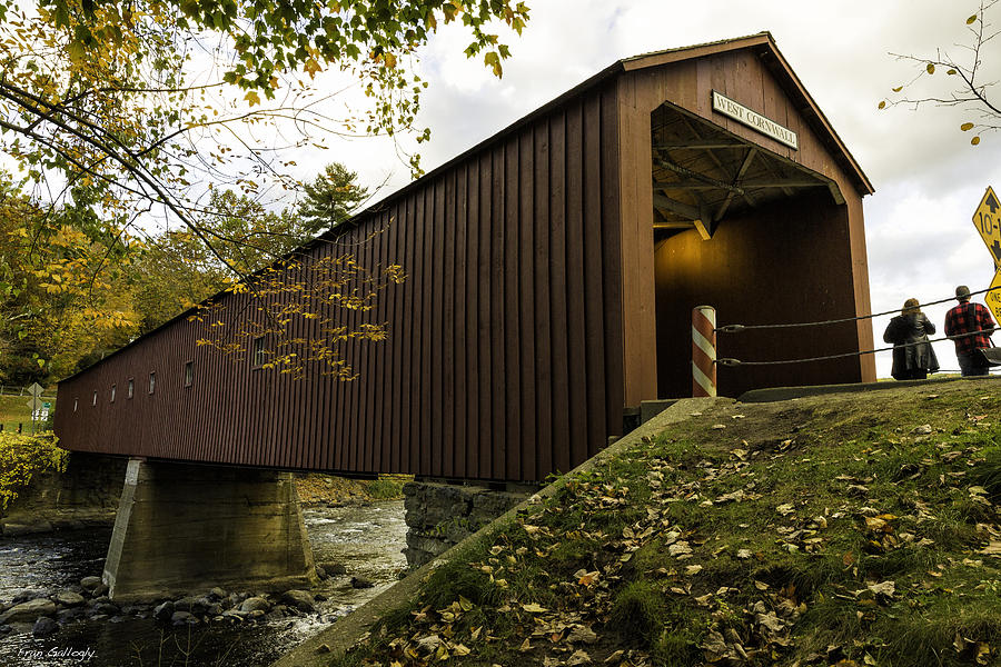 West Cornwall Covered Bridge Photograph by Fran Gallogly