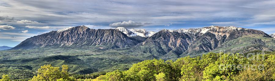 Colorado Rockies Photograph - West Elk Mountains Panorama by Adam Jewell