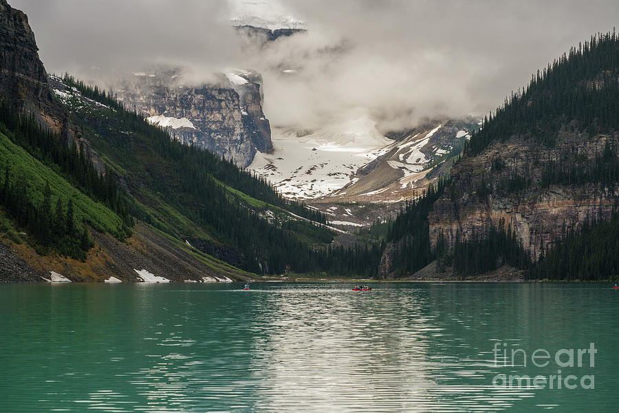 West End of Lake Louise Photograph by Mike Reid