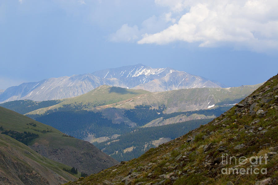 West Face of Mount Princeton Collegiate Peaks Wilderness Photograph by Steven Krull