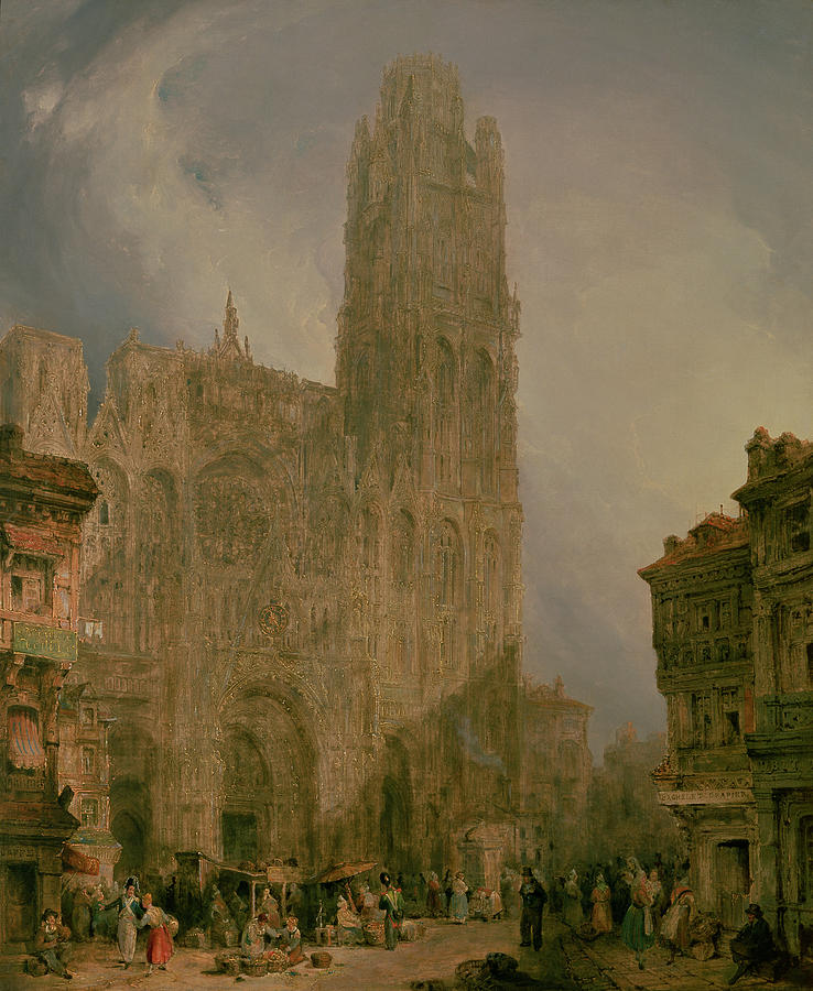 Notre Dame Painting - West Front of Notre Dame by David Roberts