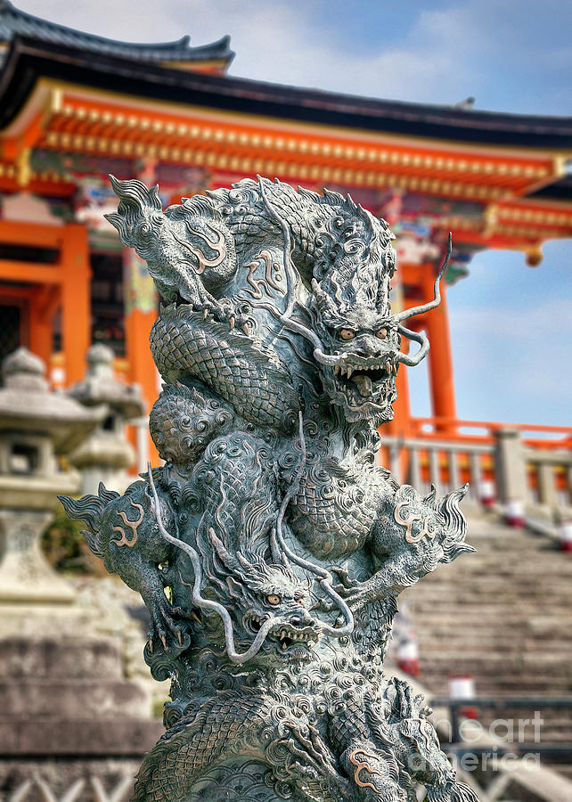 West Gate of Dragon of Kiyomizudera Photograph by Karen Jorstad