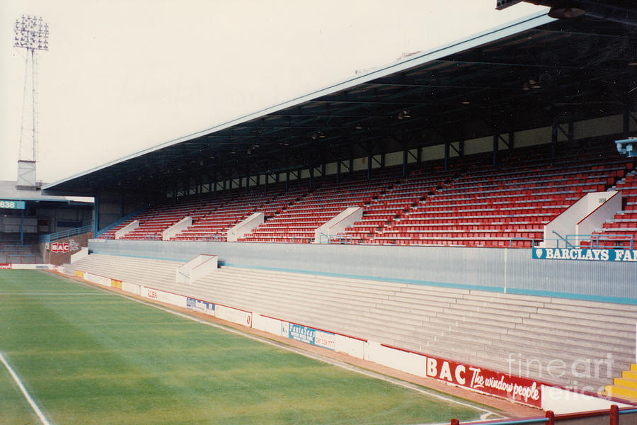 Soccer Photograph - West Ham - Upton Park - East Stand 3 - April 1991 by Legendary Football Grounds