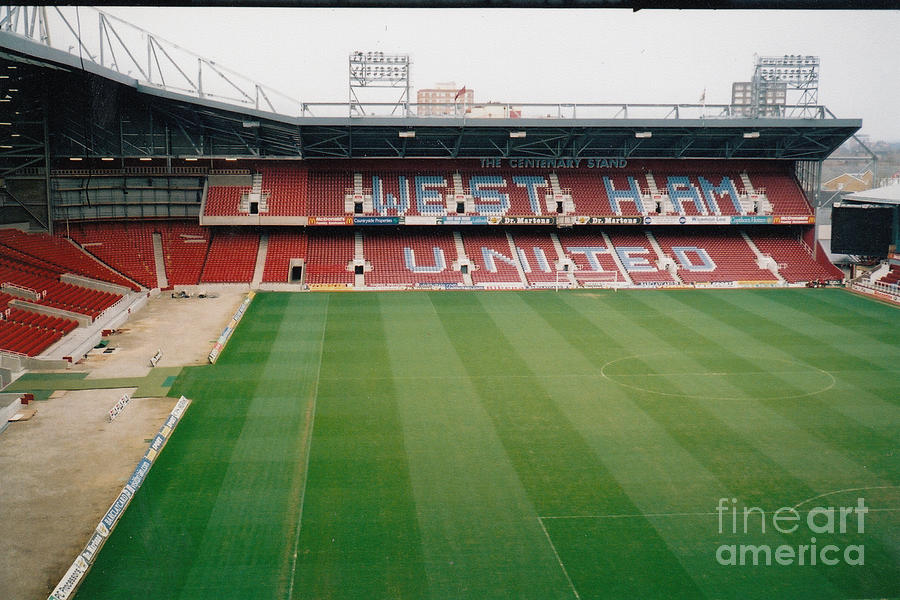 West Ham - Upton Park - North Stand 3 - March 2002 Photograph by Legendary Football Grounds