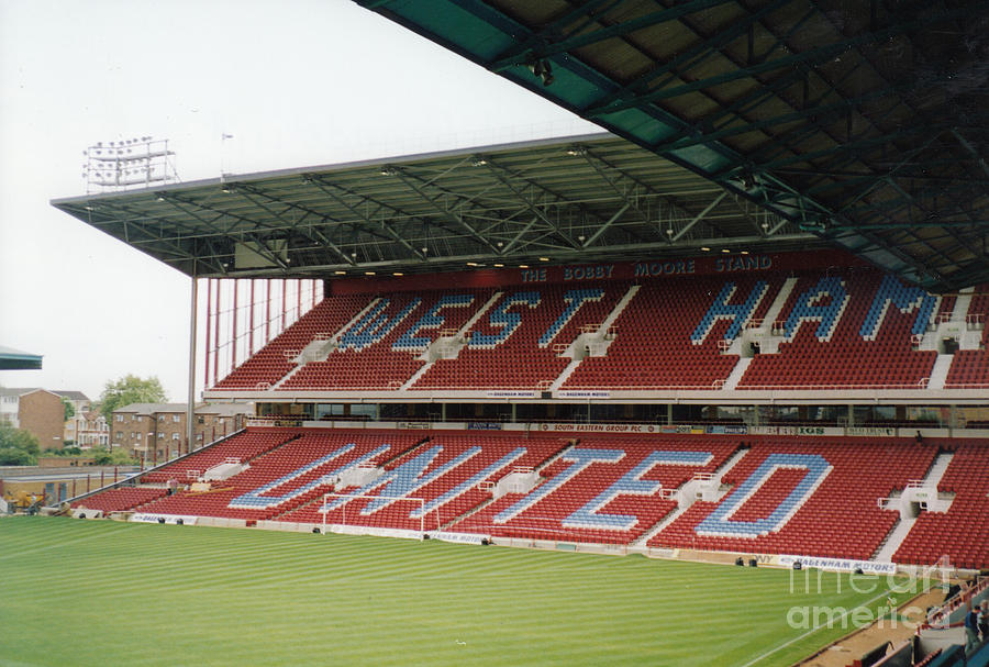 West Ham - Upton Park - South Stand 2 - August 1994 Photograph by Legendary Football Grounds