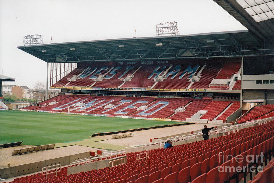 West Ham - Upton Park - South Stand 5 - March 2002 Photograph by Legendary Football Grounds
