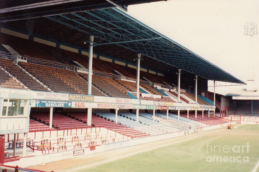 West Ham - Upton Park - West Stand 4 - April 1991 Photograph by Legendary Football Grounds