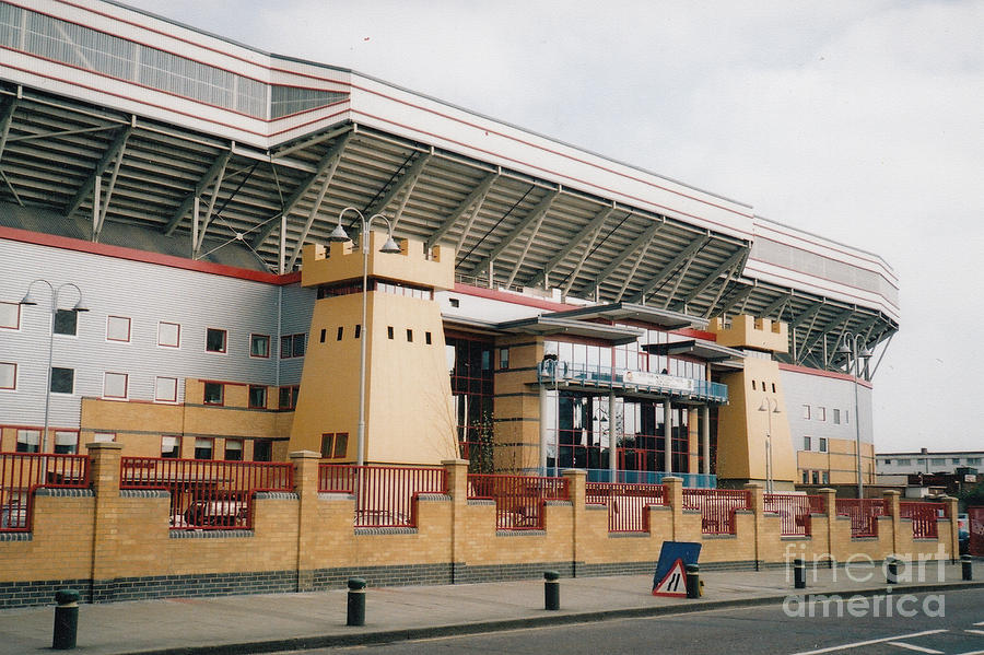 West Ham - Upton Park - West Stand External - March 2002 Photograph by Legendary Football Grounds