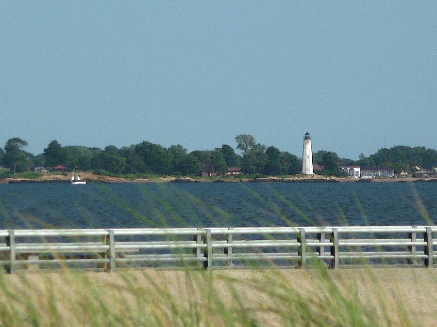 West Haven Pier and Lighthouse Photograph by Margie Avellino