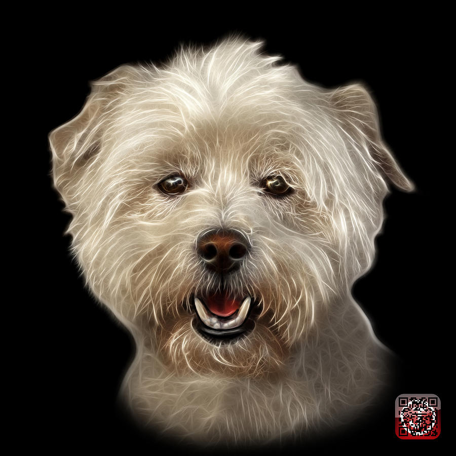 West Highland Terrier Mix - 8674 - BB Mixed Media by James Ahn
