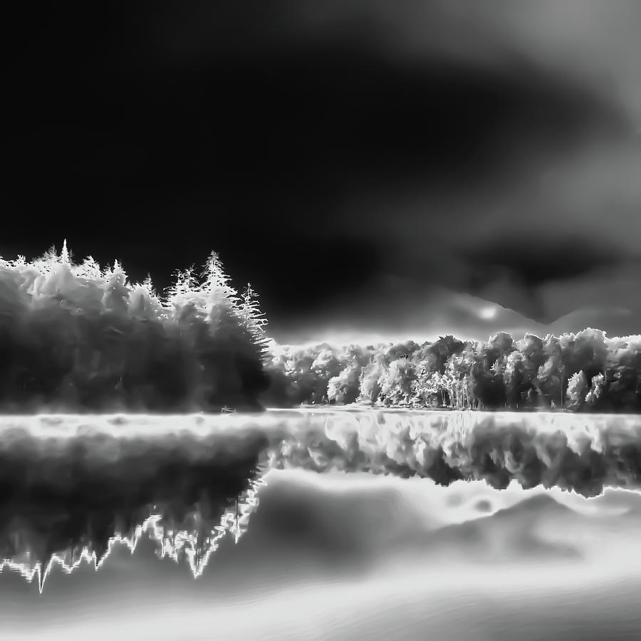 Winter Photograph - West Lake Backlit by David Patterson
