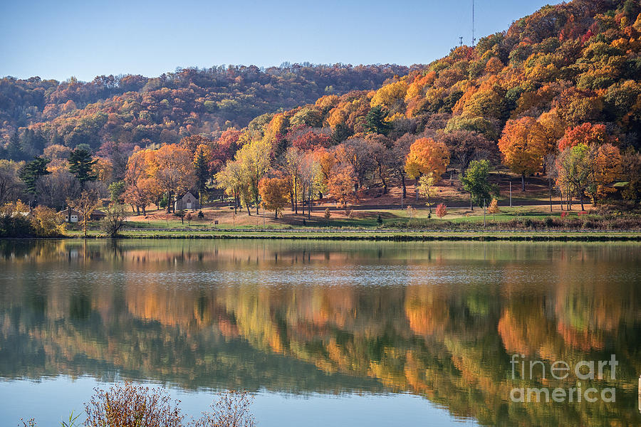 West Lake Winona with Woodlawn 2x3 Photograph by Kari Yearous