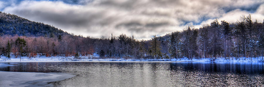 West Lake Winter Panorama Photograph by David Patterson
