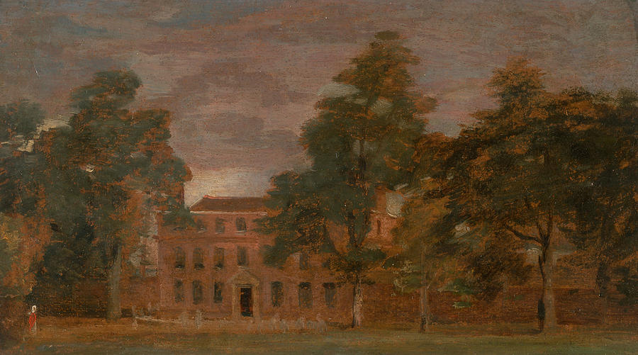 West Lodge East Bergholt Painting by John Constable