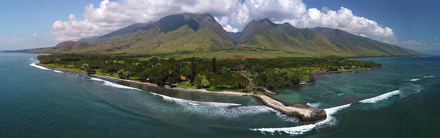 West Maui Mountains Pano Photograph by James Roemmling