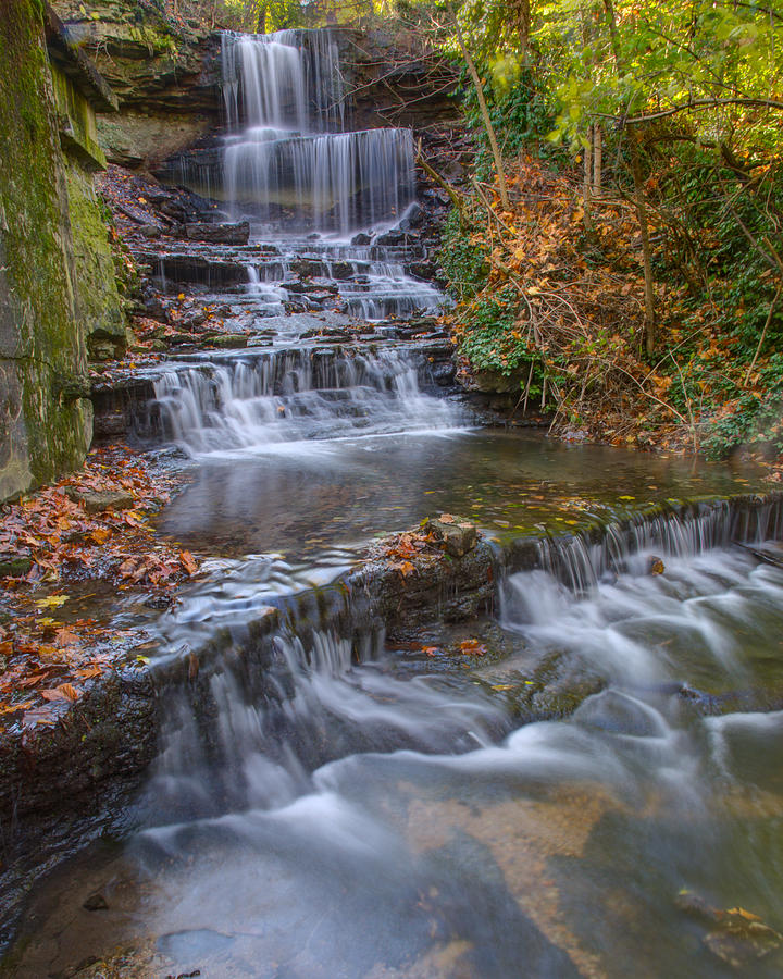 West Milton Cascades Photograph by Jim Simpson - Pixels