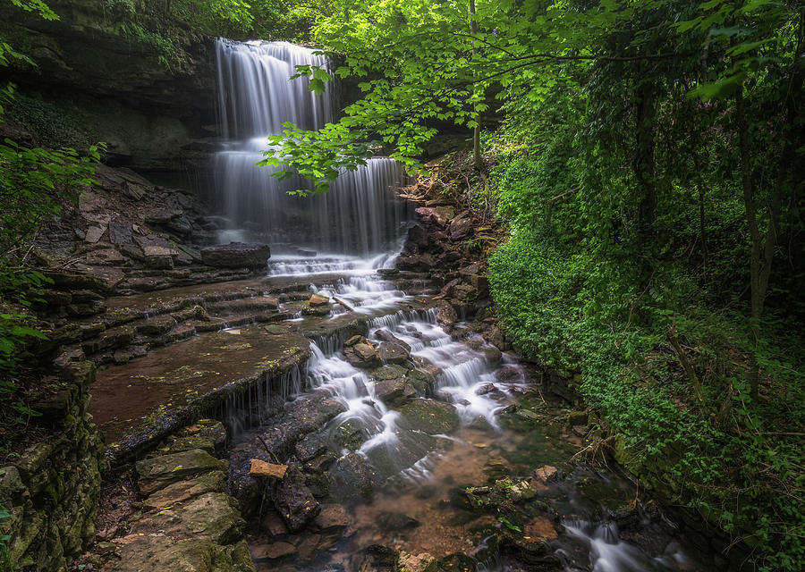 West Milton Cascades Photograph by Michael Svach - Fine Art America