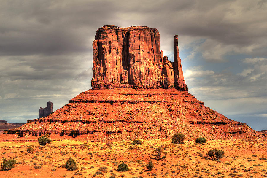 Nature Photograph - West Mitten at Monument Valley Navajo National Park                           by Tom Prendergast