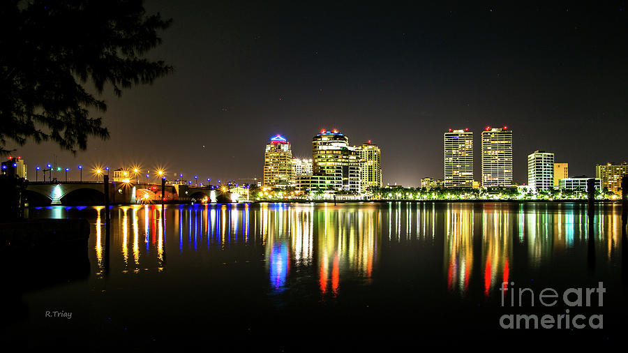West Palm Beach Downtown Panoramic Photograph by Rene Triay FineArt Photos