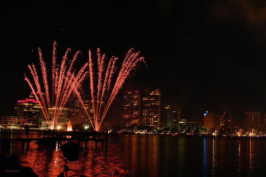 West Palm Beach Sunfest Fireworks 6 Photograph by Ken Figurski Fine