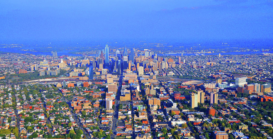 West Philadelphia Center City Skyline Photograph by Duncan Pearson