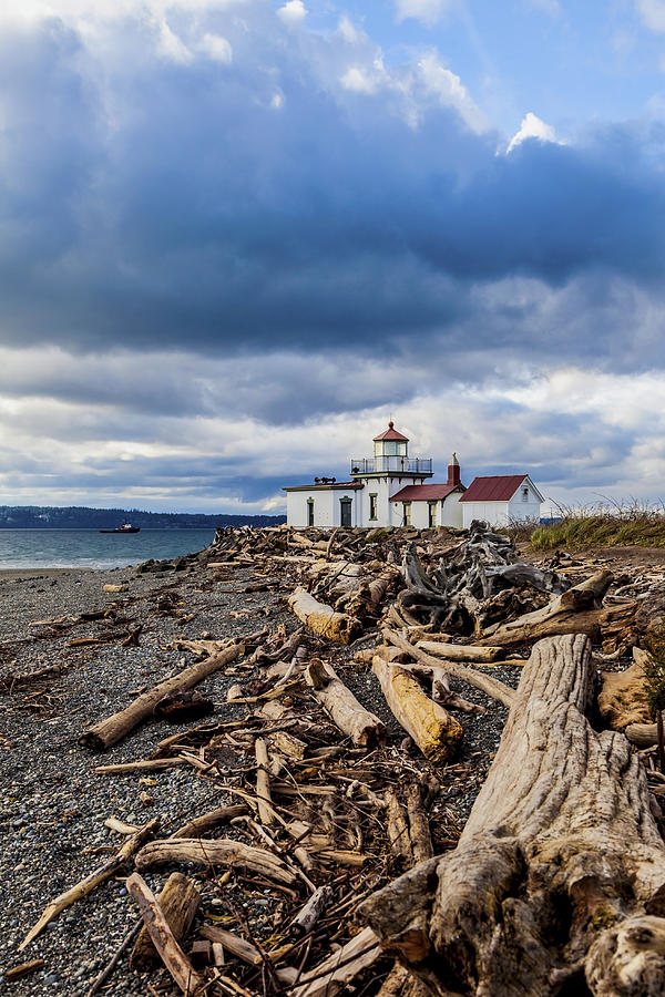 West Point Lighthouse II Photograph by Larry Waldon