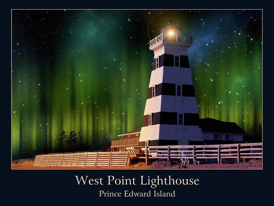 West Point Lighthouse Night Scene Photograph by WB Johnston