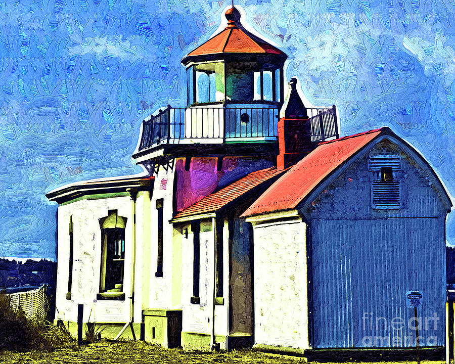 Lighthouse Digital Art - West Point Up Close by Kirt Tisdale