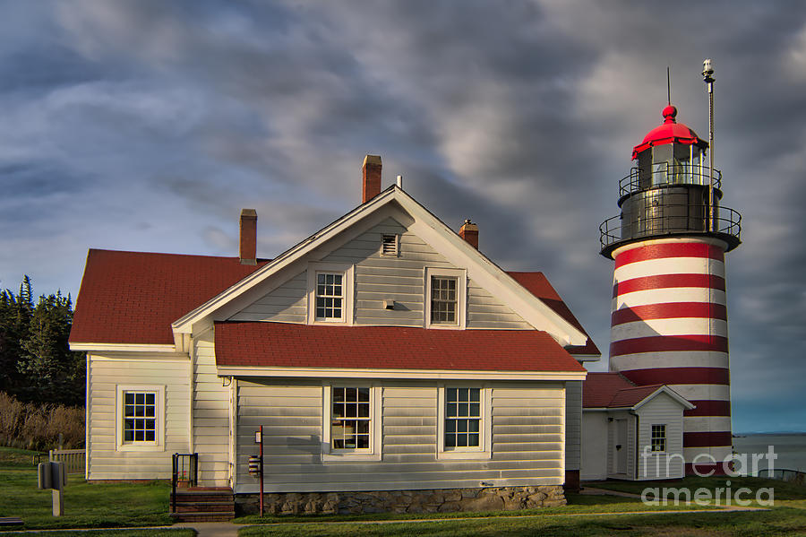 Architecture Photograph - West Quoddy Head Light by Jerry Fornarotto