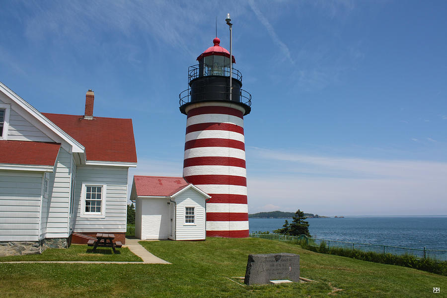 West Quoddy Head Light Photograph by John Meader