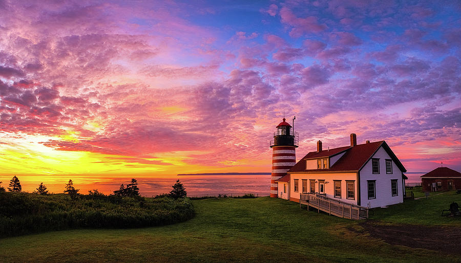 West Quoddy Head Light Photograph by Robert Clifford