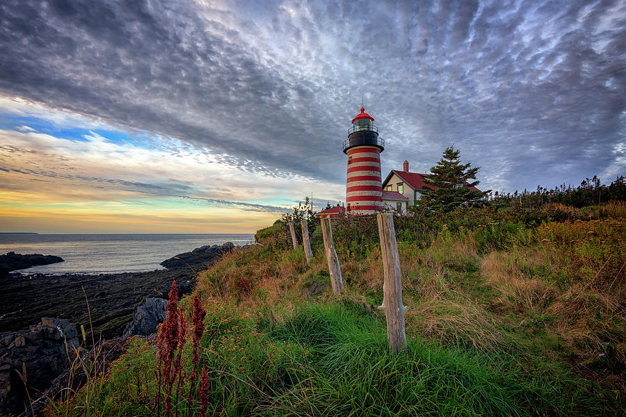 Lighthouse Photograph - West Quoddy Head Light Station by Rick Berk