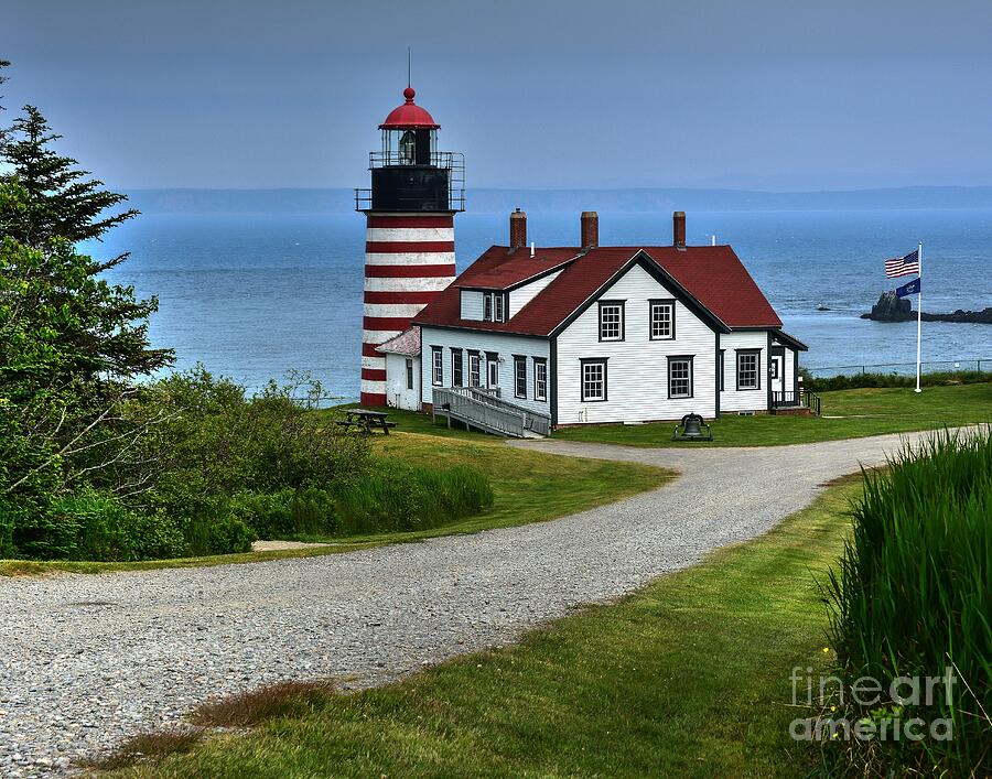 West Quoddy Head Lighthouse Photograph by Steve Brown
