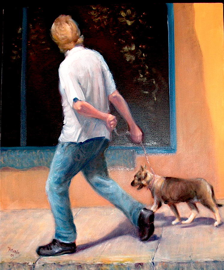 Dog Painting - West San Francisco St. by Donelli  DiMaria