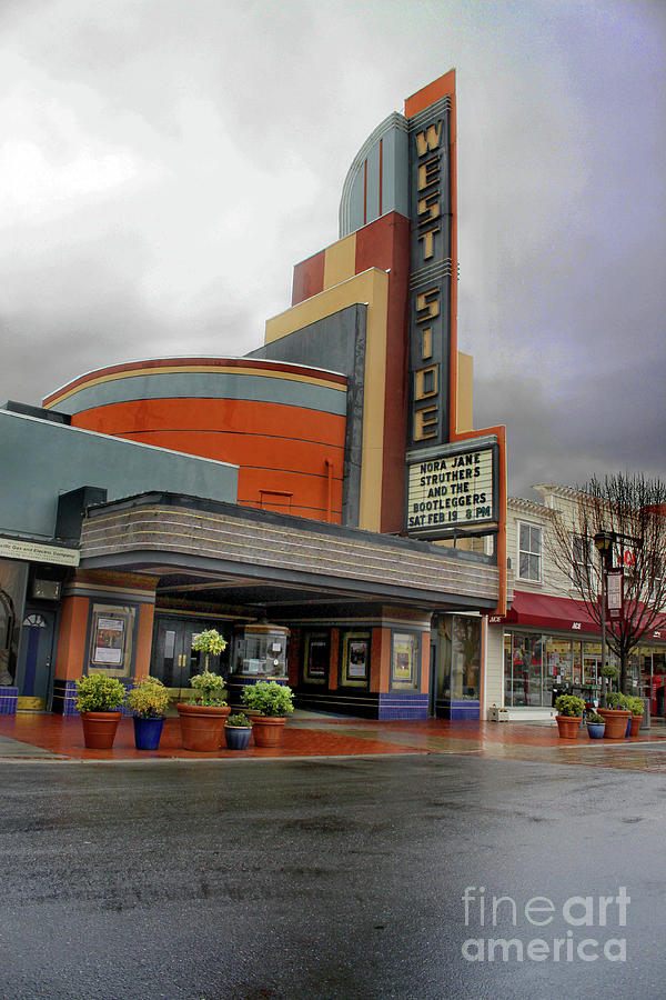 West Side Movie Theater, Newman California Photograph by Wernher Krutein